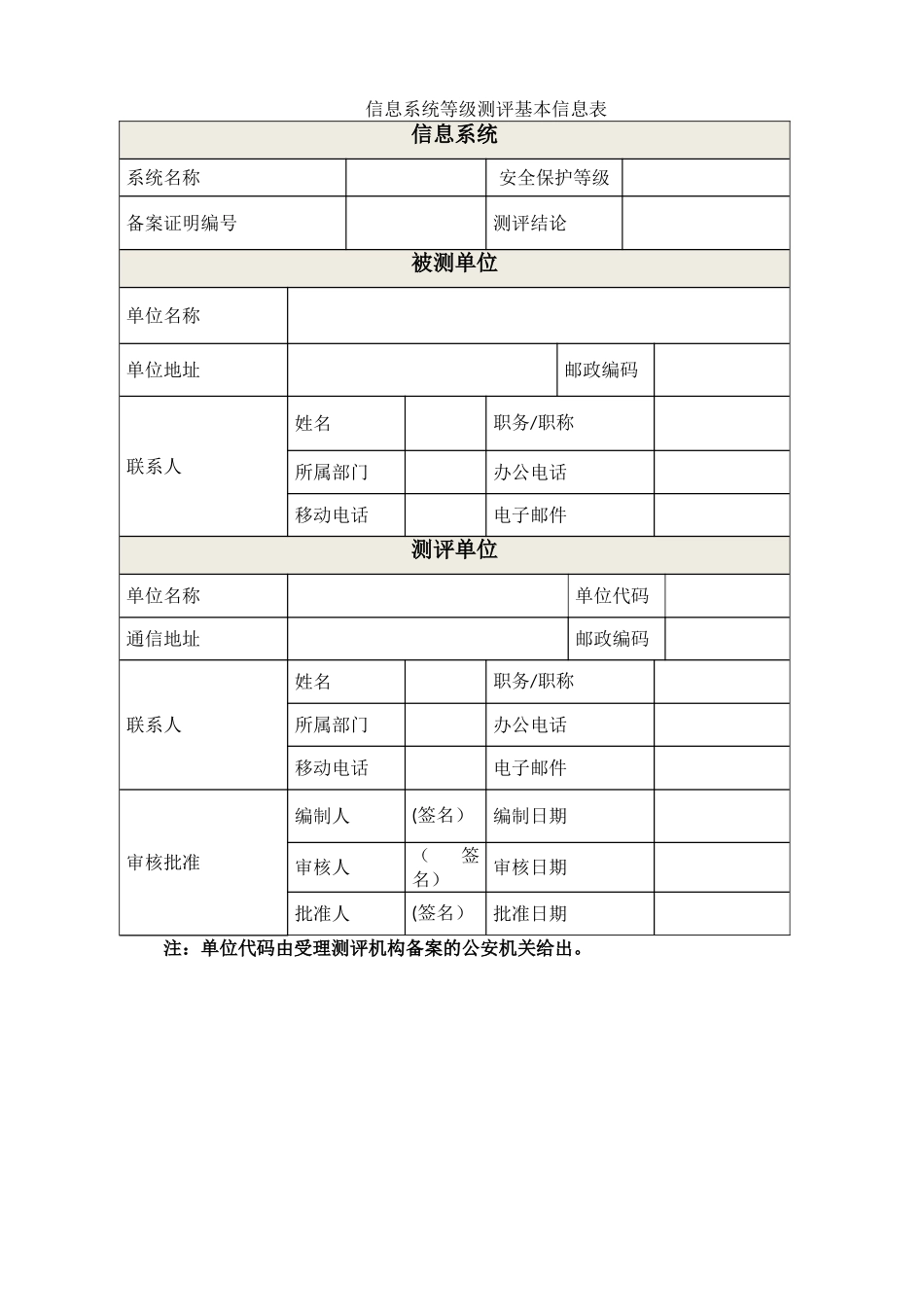 信息系统安全等级测评报告模版_第3页