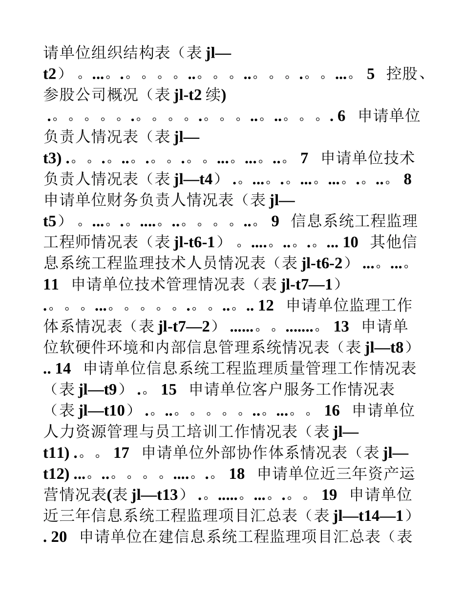 信息系统工程监理单位资质申请表_第2页