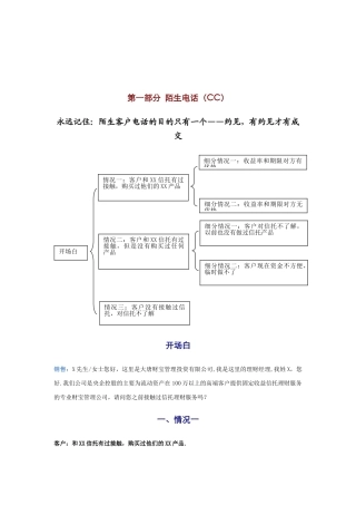 信托电话营销话术