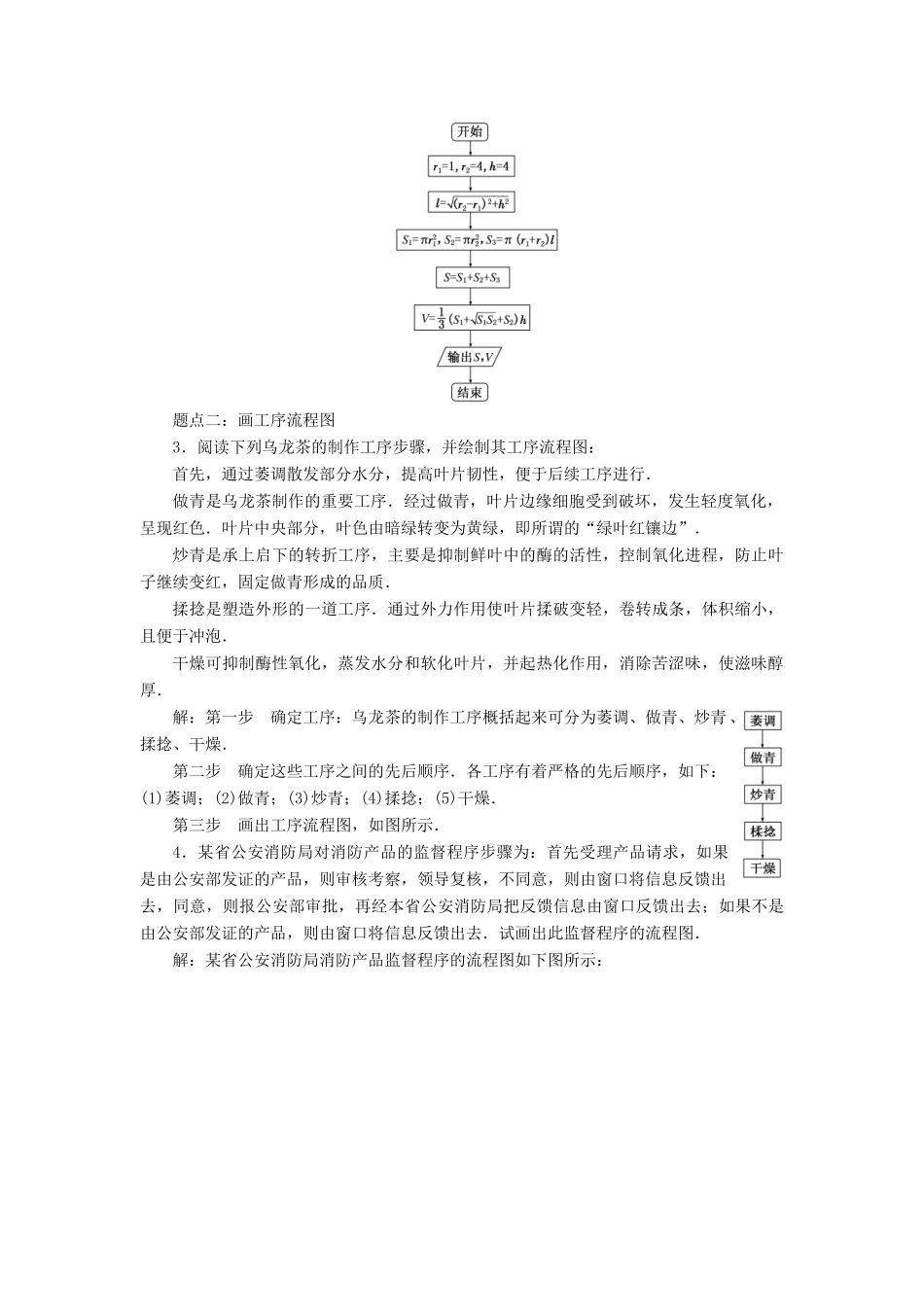 高中数学 第四章 框图 4.1 流程图教学案 新人教A版选修1-2-新人教A版高二选修1-2数学教学案_第3页