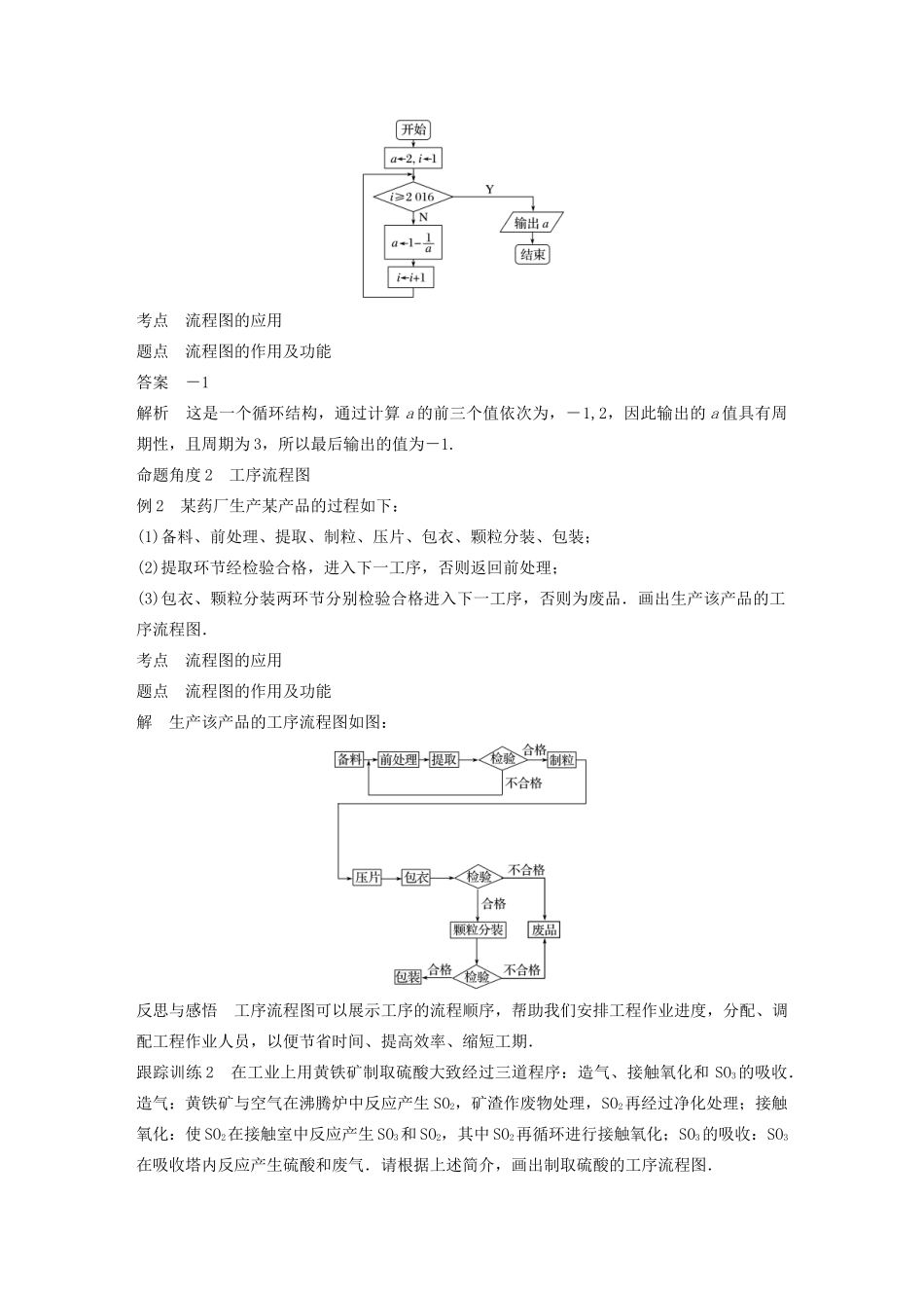 高中数学 第四章 框图 4.1 流程图学案 苏教版选修1-2-苏教版高二选修1-2数学学案_第2页