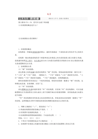 高中数学 第四章 框图 4.2 结构图教学案 新人教A版选修1-2-新人教A版高二选修1-2数学教学案