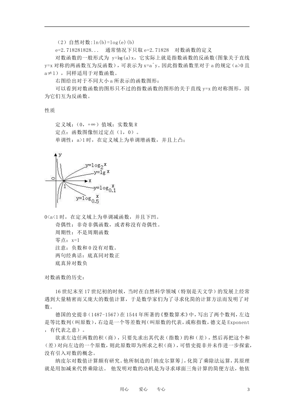 高中数学《对数函数》文字素材1 苏教版必修1_第3页