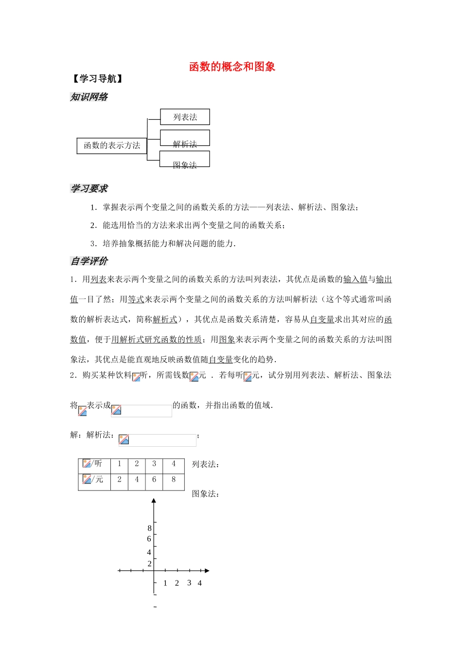 高中数学《函数的概念和图象》学案9 苏教版必修1_第1页