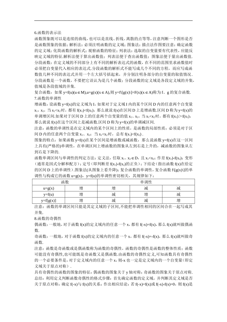 高中数学6.备课资料素材（函数概念及性质）新人教版必修1_第2页