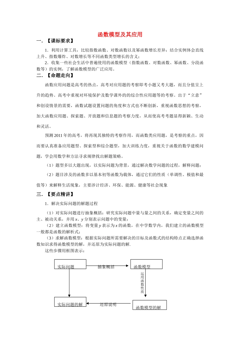 高中数学《函数模型及其应用》学案12 苏教版必修1_第1页
