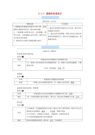 高中数学 第五章 统计与概率 5.1.3 数据的直观表示学案（含解析）新人教B版必修第二册-新人教B版高一第二册数学学案