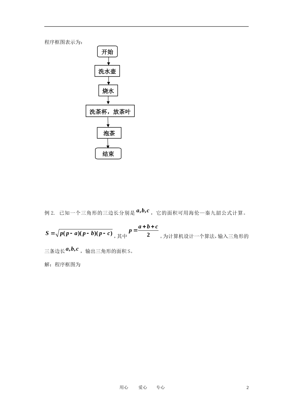 高中数学《程序框图与算法的基本逻辑结构-顺序结构、条件结构》文字资料素材1 新人教A版必修3_第2页