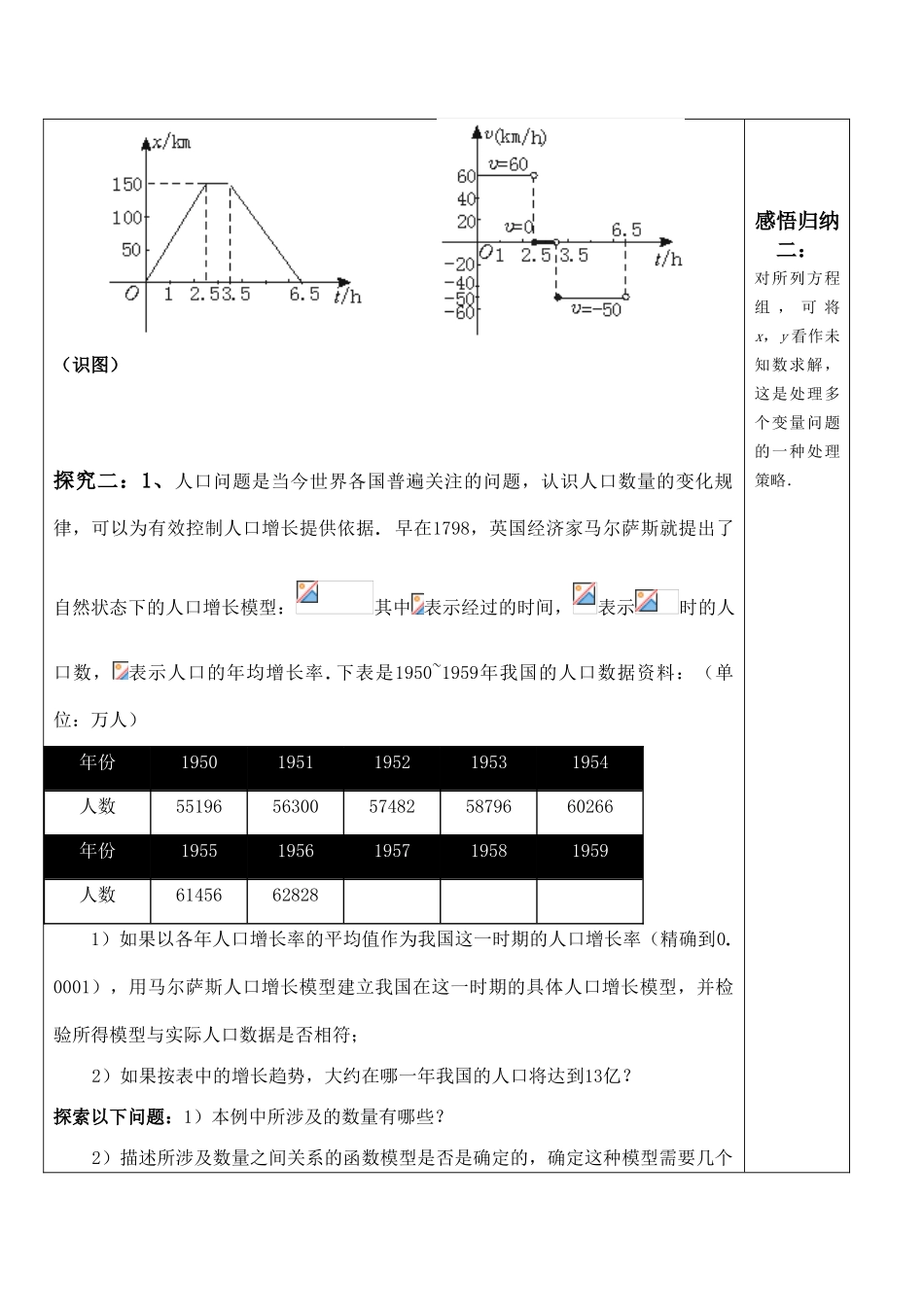 高中数学函数模型及其应用 讲学案 苏教版必修一_第2页