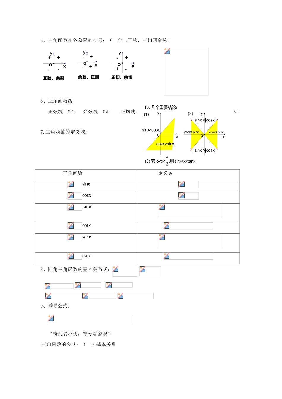 高中数学基础知识总结 第四章 三角函数_第3页