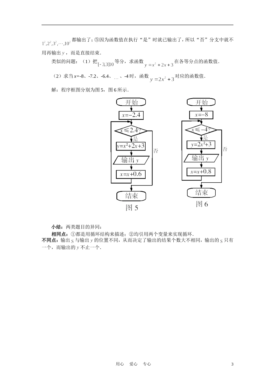 高中数学《循环结构》文字素材2 新人教B版必修3_第3页