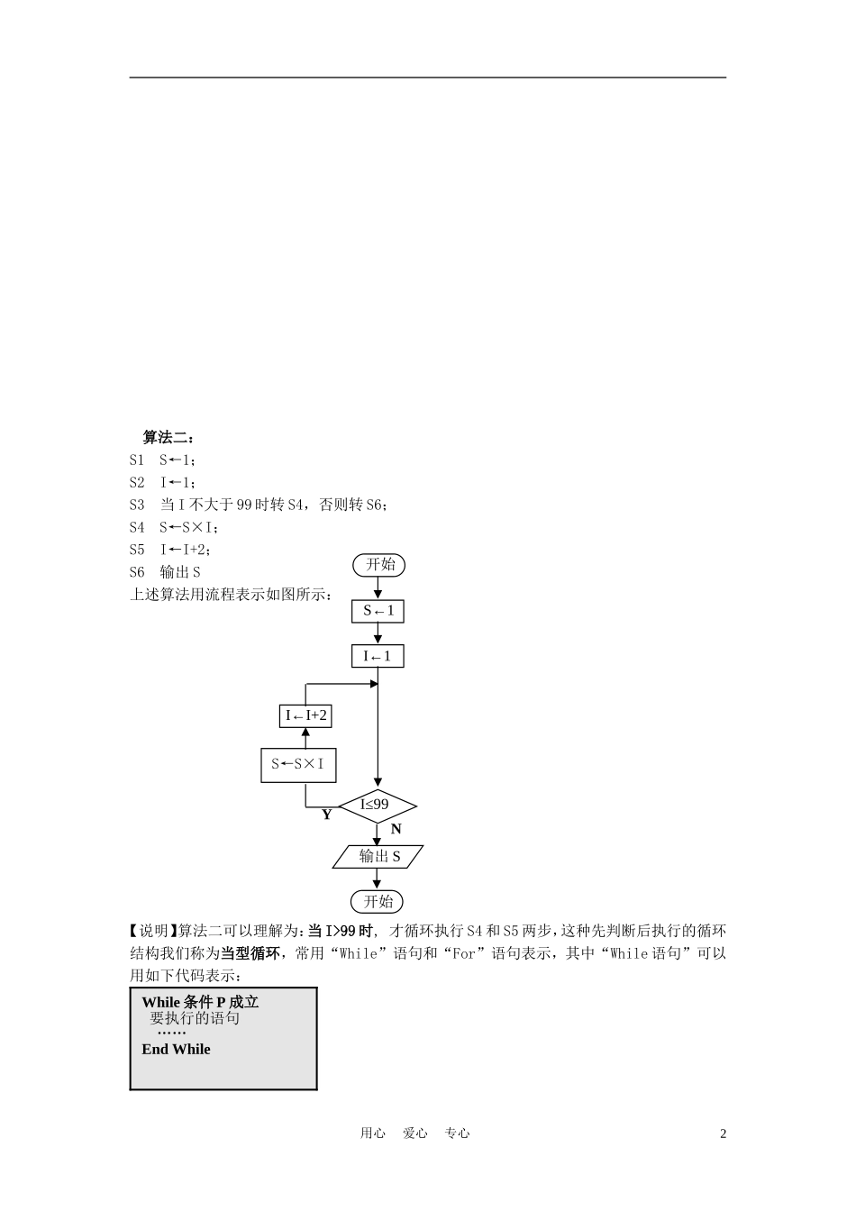 高中数学《循环语句》学案3 新人教B版必修3_第2页