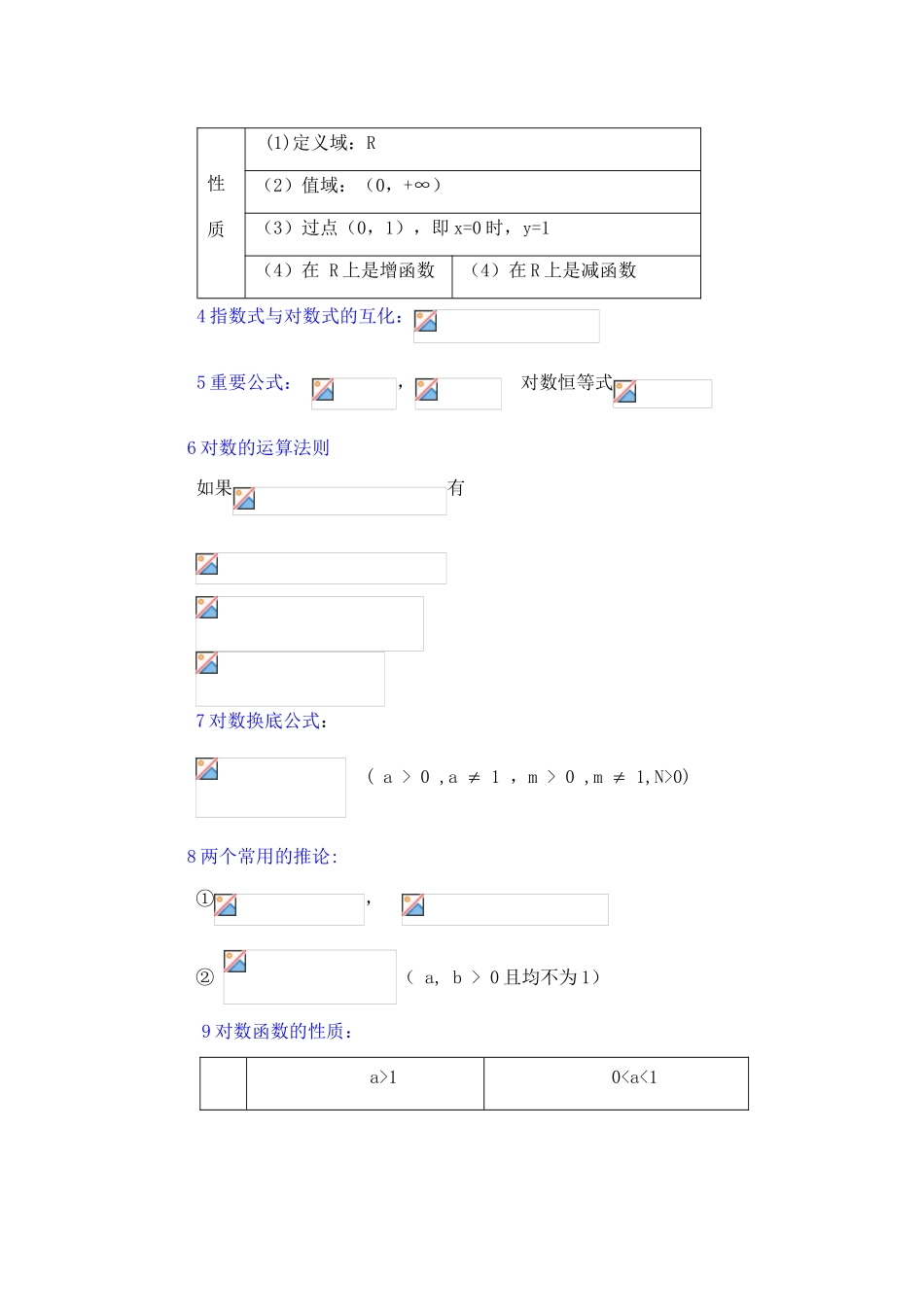 高中数学《指数函数与对数函数的关系》学案7 新人教B版必修1_第2页