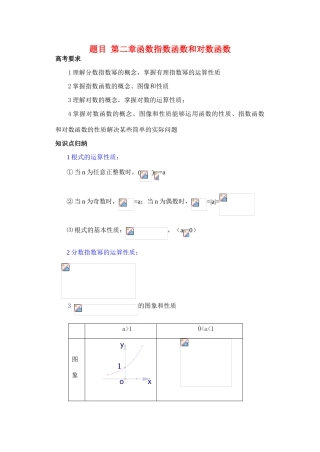 高中数学《指数函数与对数函数的关系》学案7 新人教B版必修1