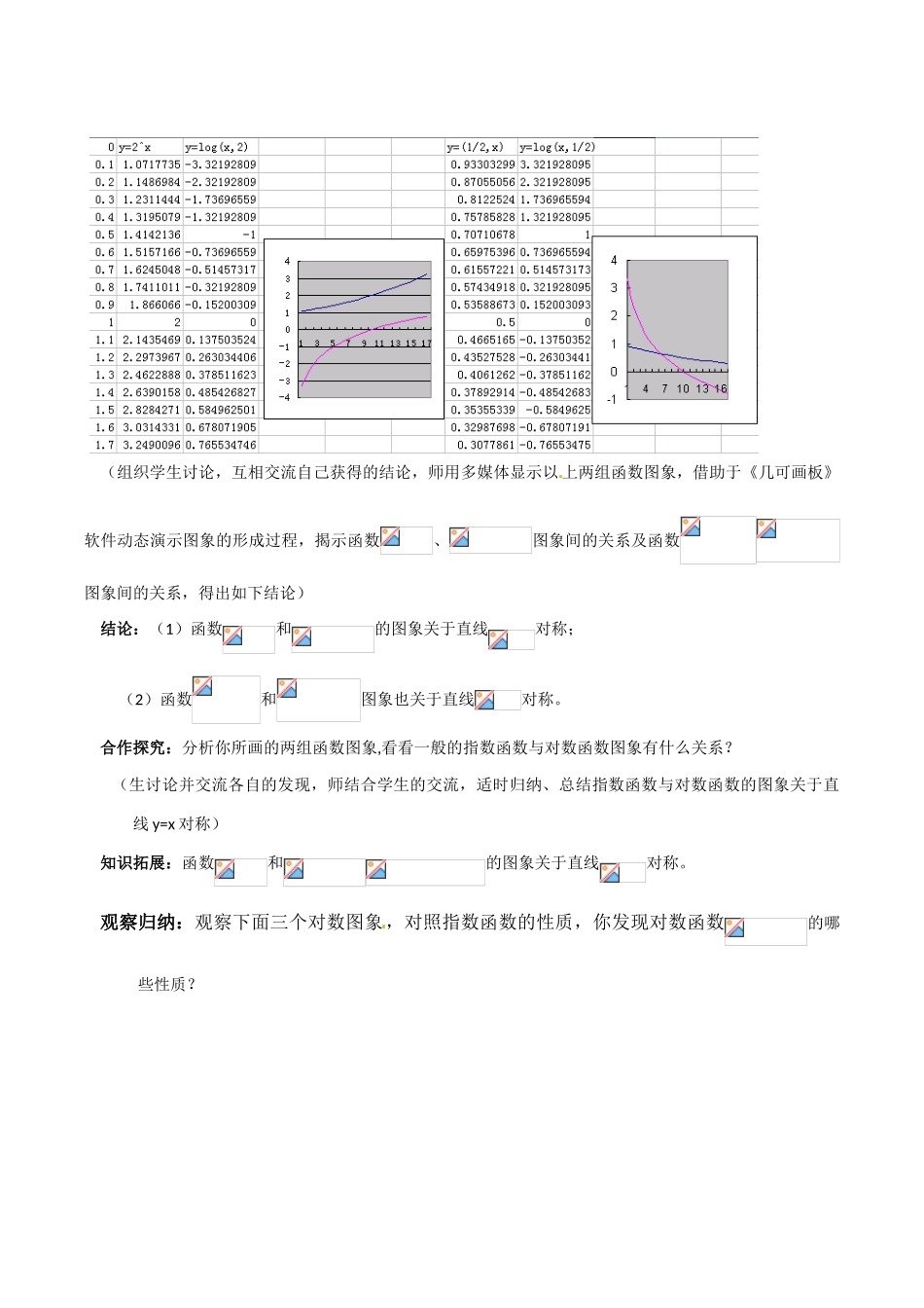 高中数学：2.2《对数函数》学案湘教版必修1_第3页