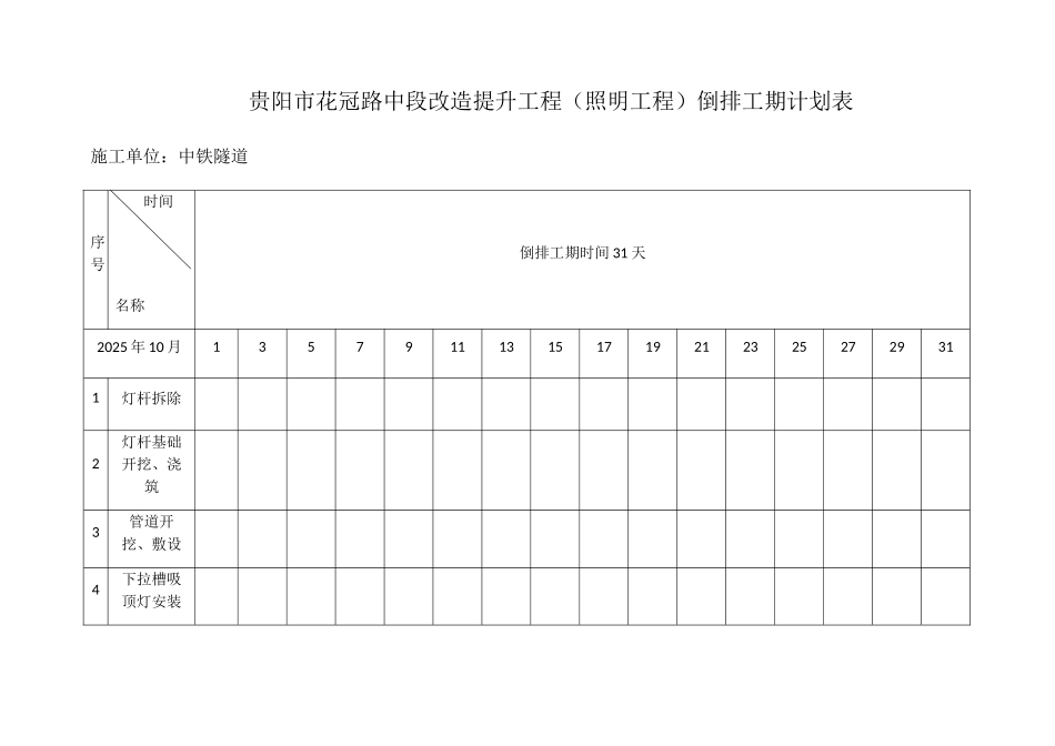 倒排工期计划表_第1页