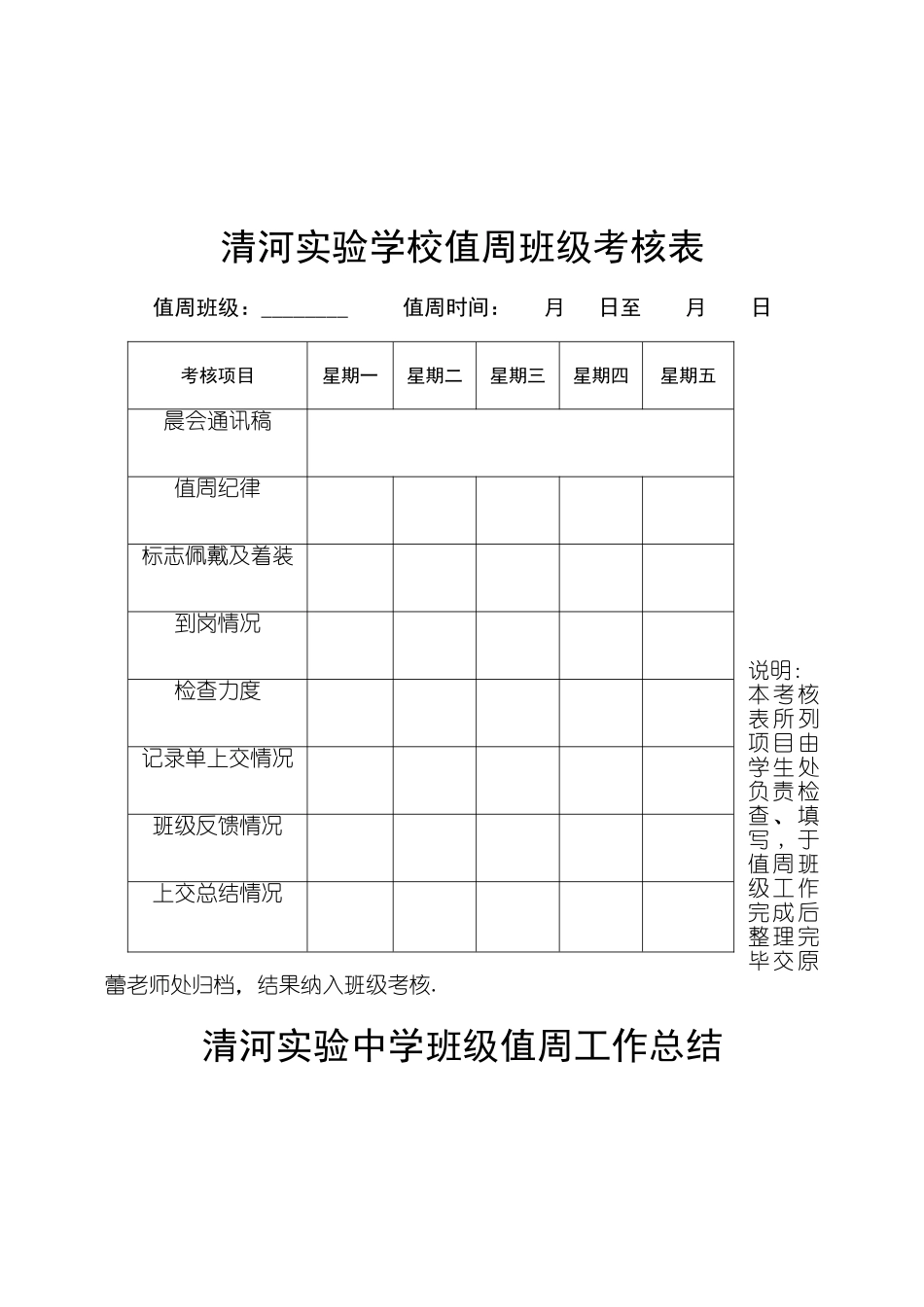 值周班考核细则_第2页