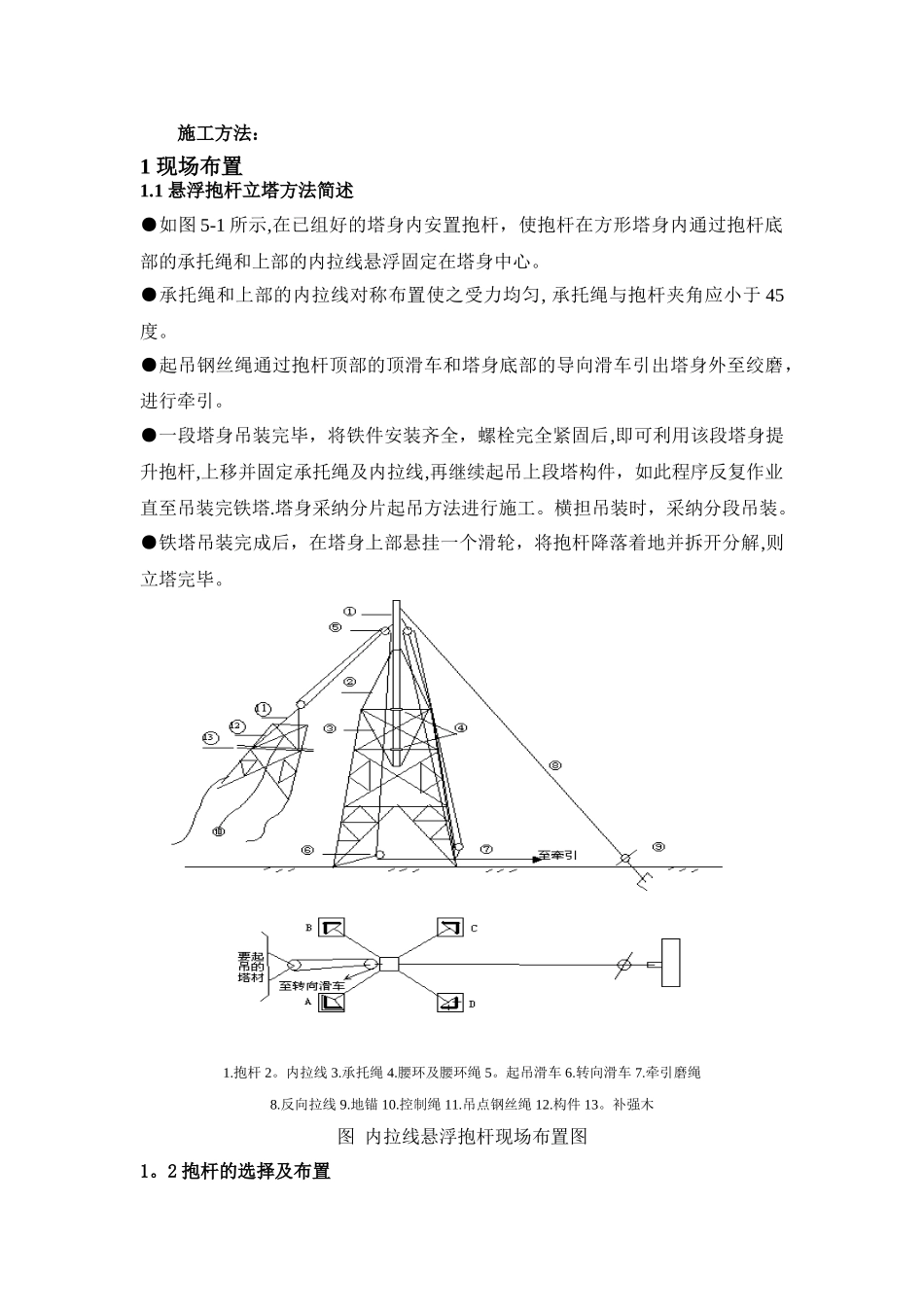停电前组塔施工方案交底11.23_第2页