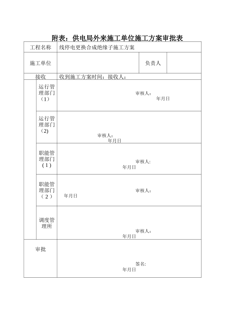停电更换合成绝缘子施工方案_第1页