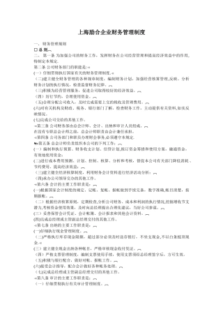 健全的财务会计制度