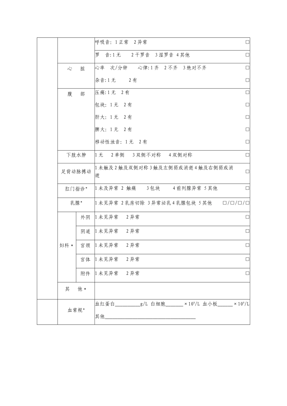 健康体检表说明_第3页