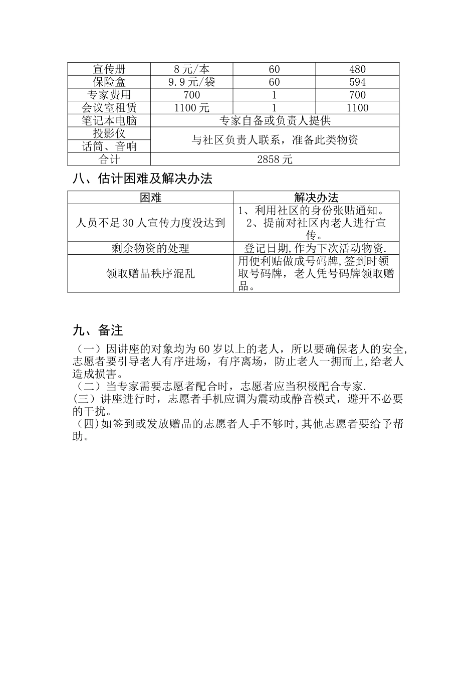 健康知识讲座方案_第3页