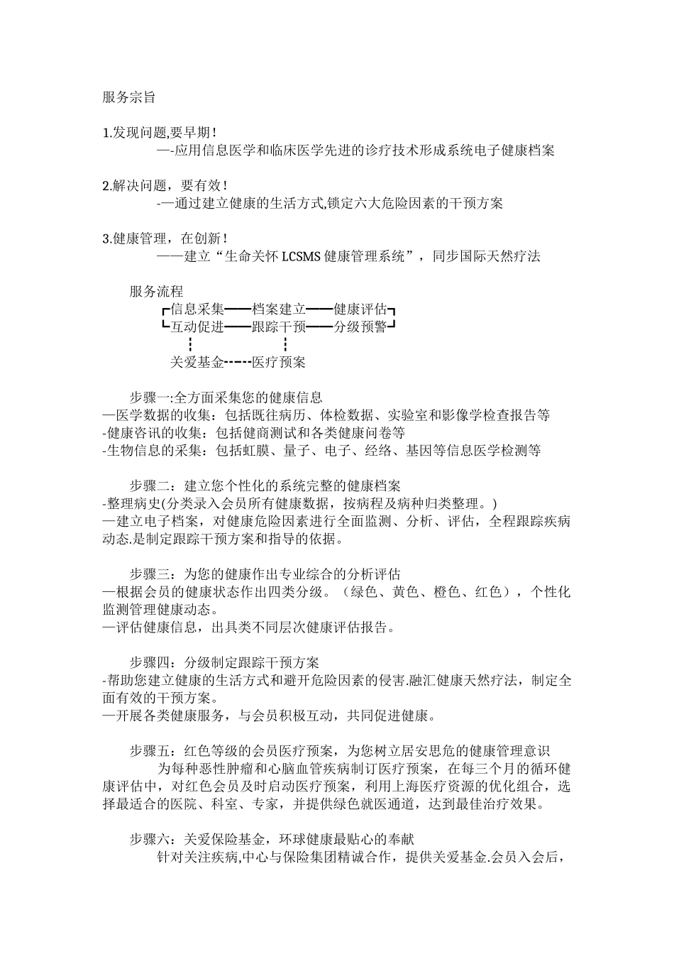 健康管理公司服务宗旨_第1页
