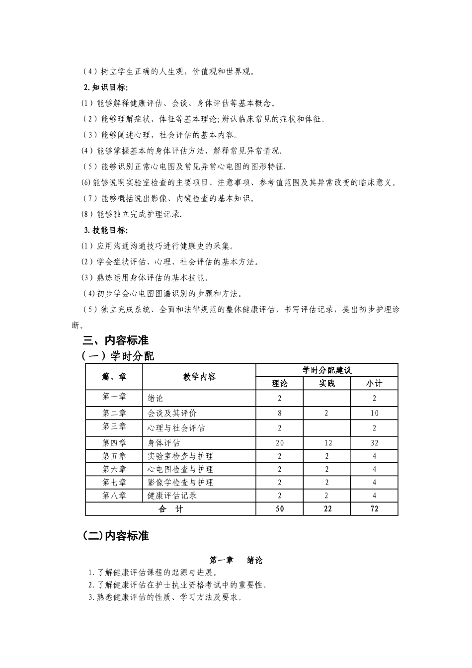 健康评估课程标准之最后_第3页
