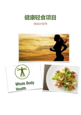 健康轻食计划书