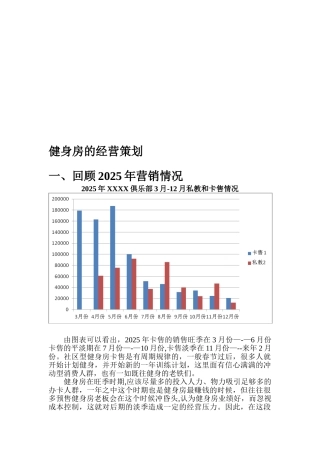 健身房的营销策划