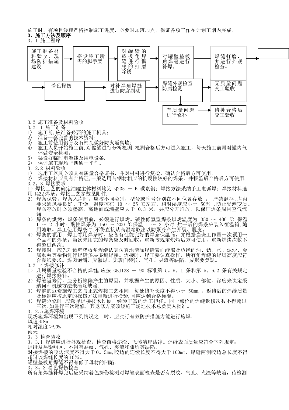 储罐补焊施工方案.._第3页