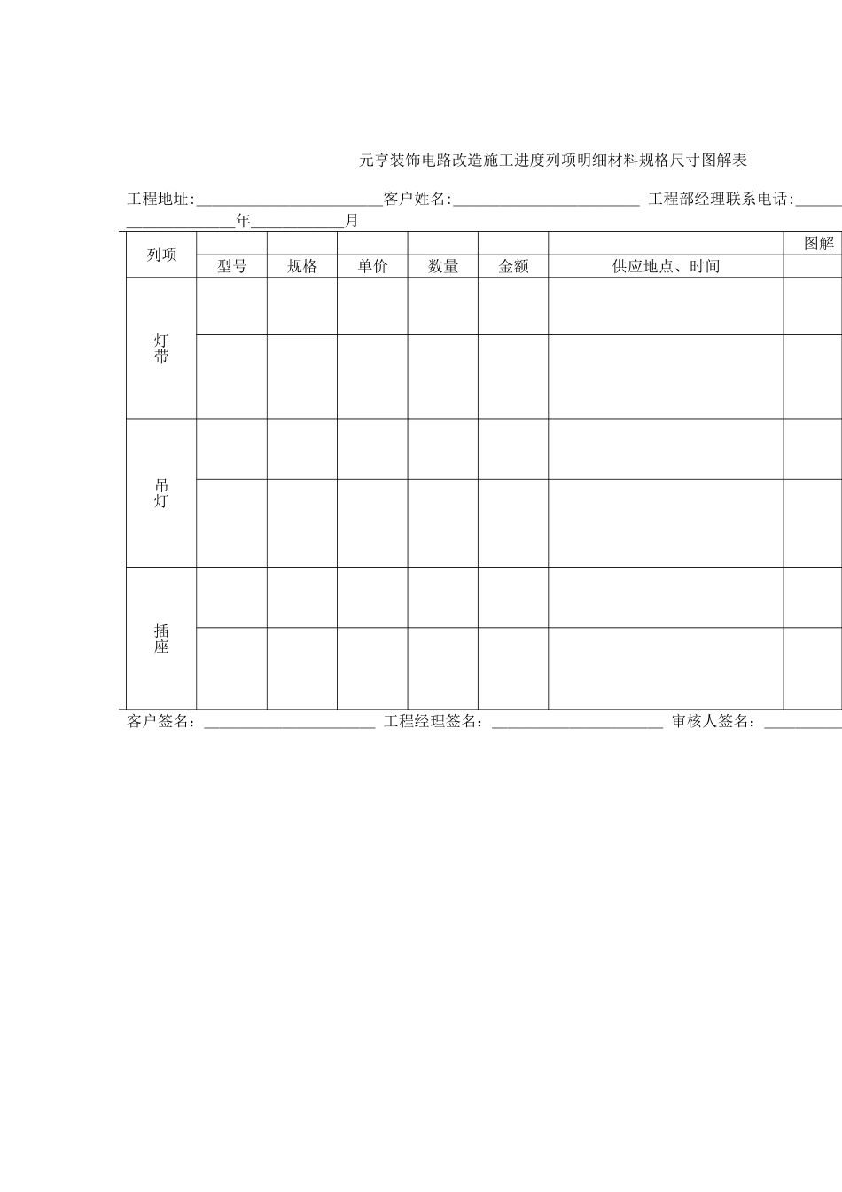 元亨装饰施工图解表_第3页
