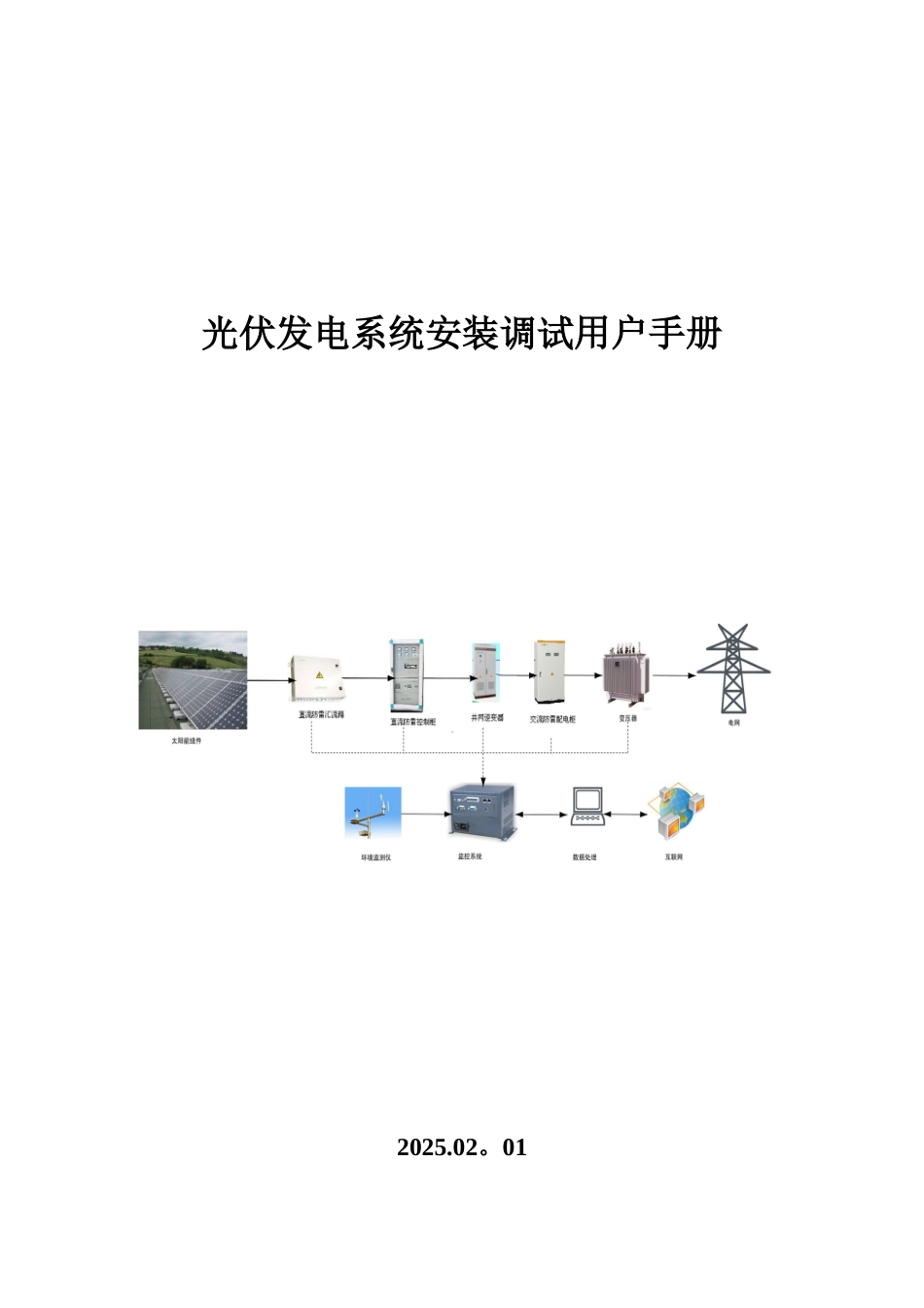 光伏发电系统安装调试手册_第1页