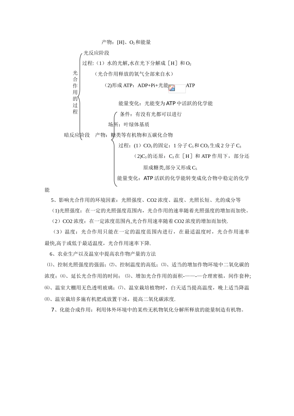 光合作用知识点总结_第2页