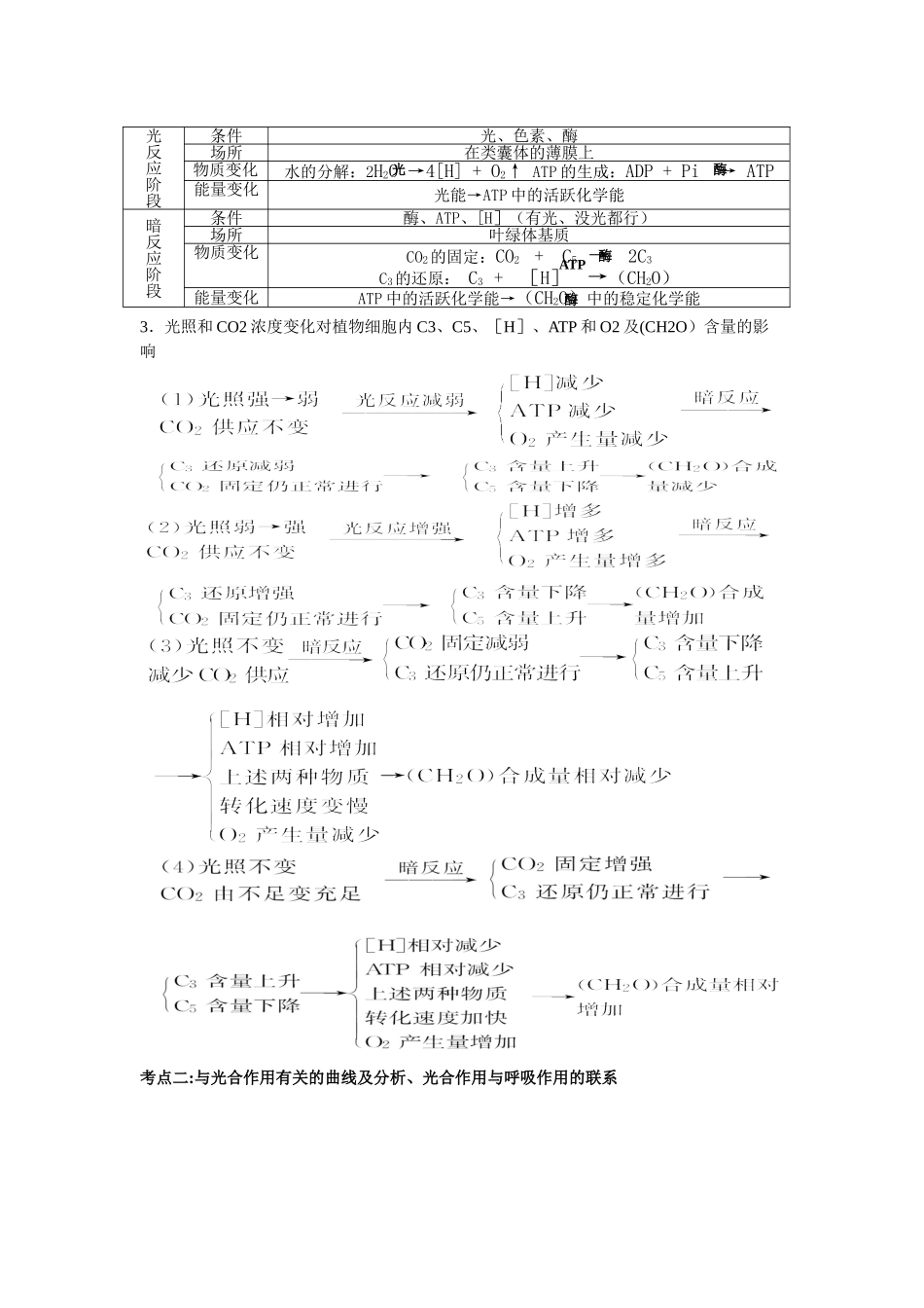 光合作用知识点归纳总结_第2页
