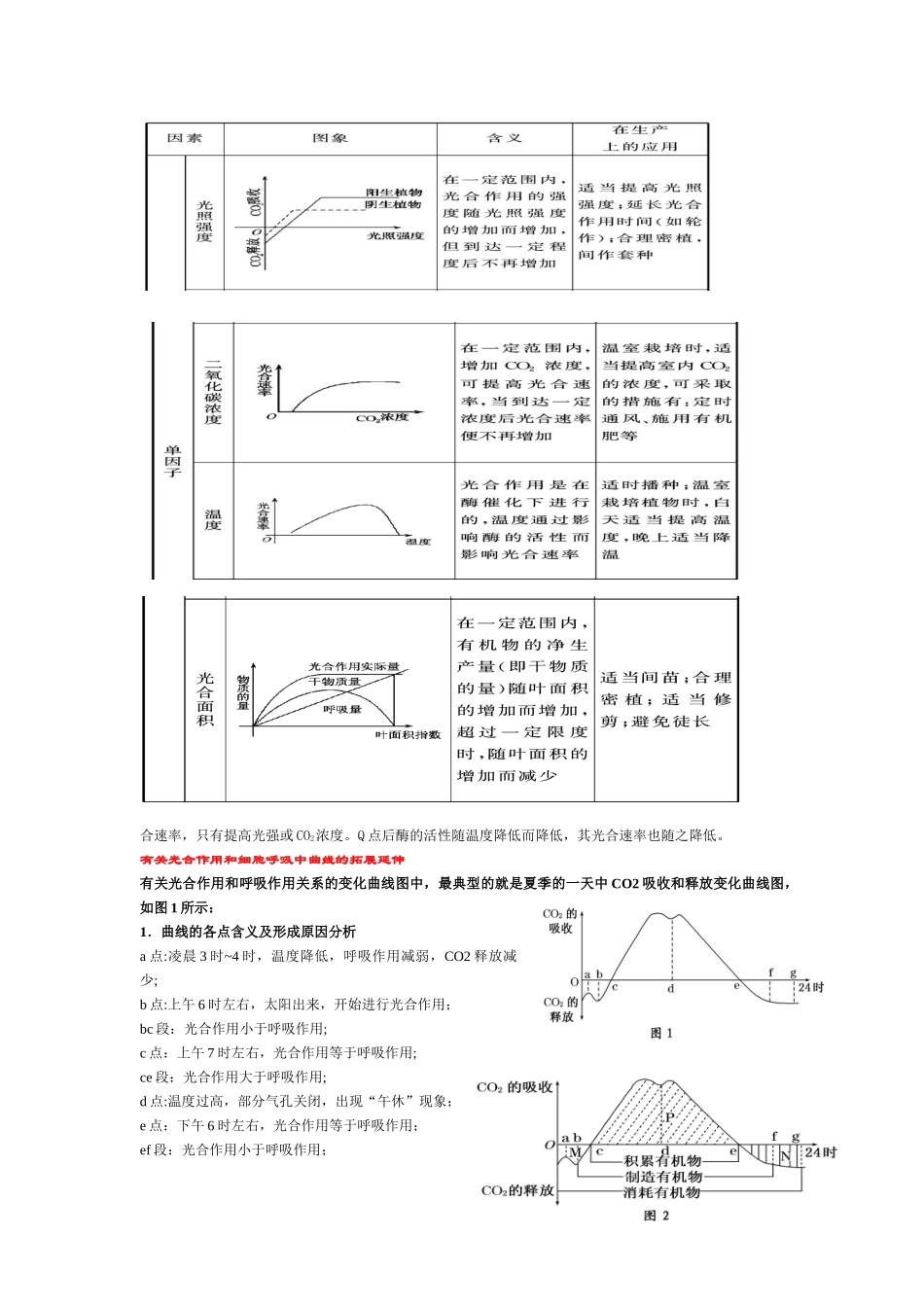 光合作用知识点归纳总结_第3页