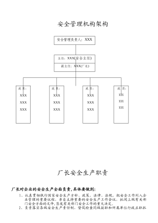 光明新区安监办-XXX有限公司安全管理规章制度