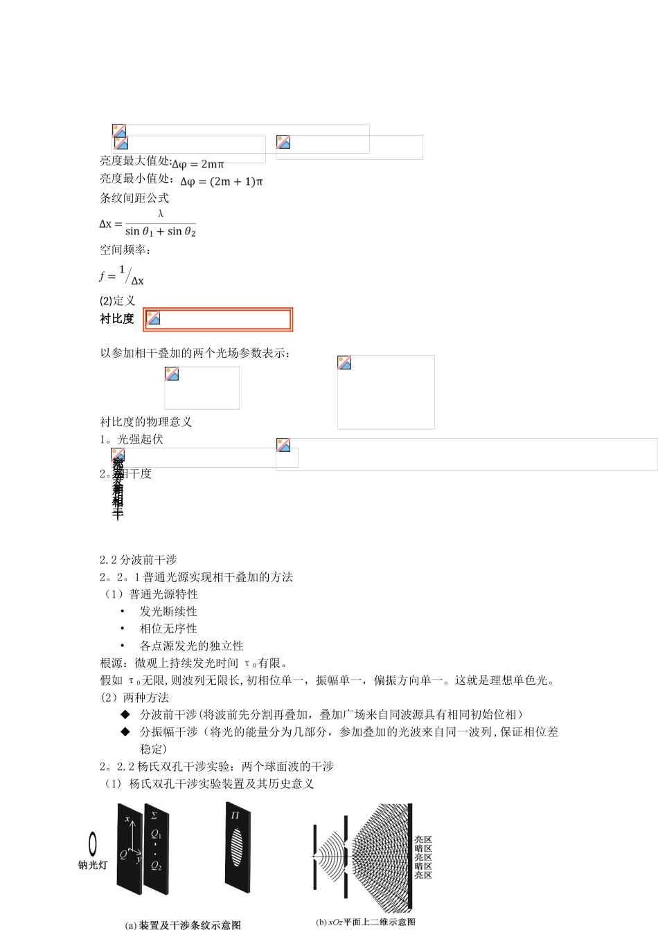 光的干涉-知识点总结_第2页