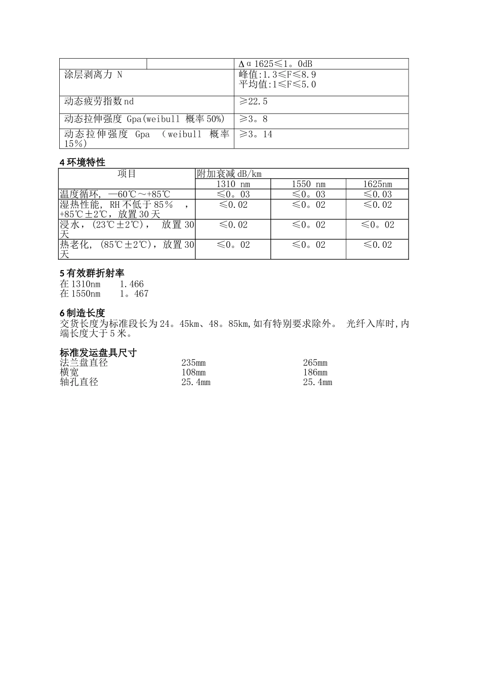 光纤综合性能表_第2页