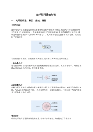 光纤组网的基础知识
