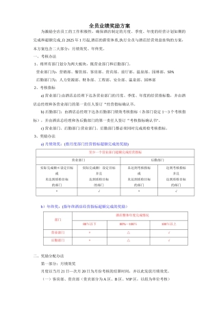 全员业绩奖励方案