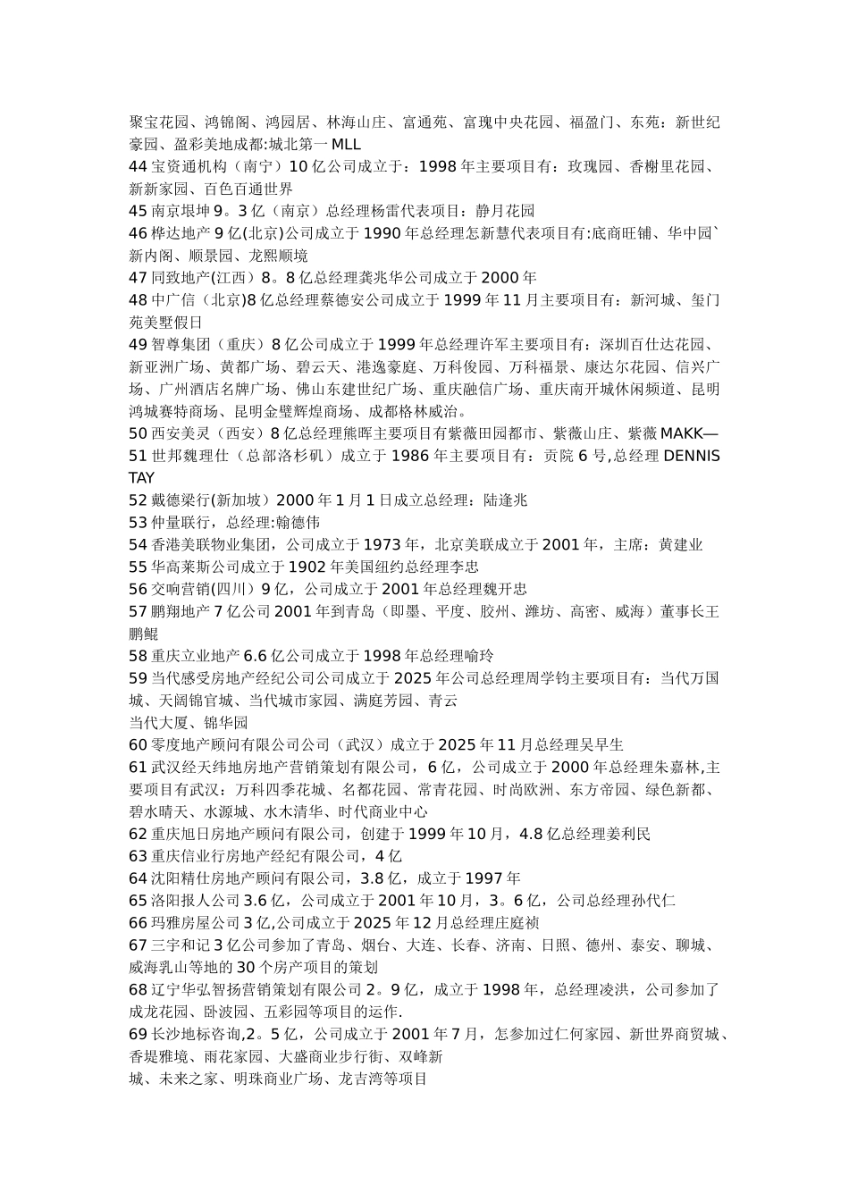 全国100大金牌房地产代理公司排名_第3页