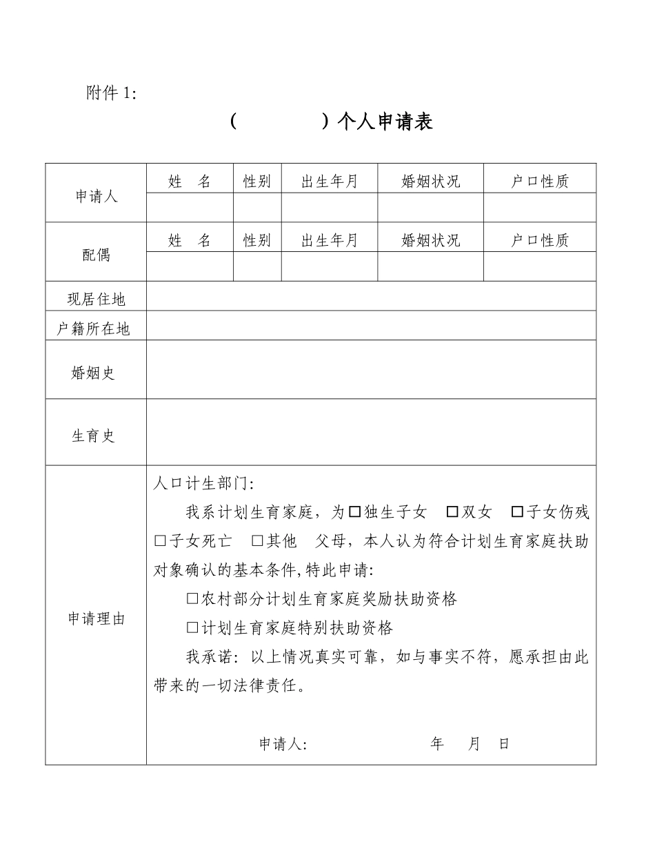 全国农村部分计划生育家庭奖励扶助制度信息管理规范-长春二道区_第1页