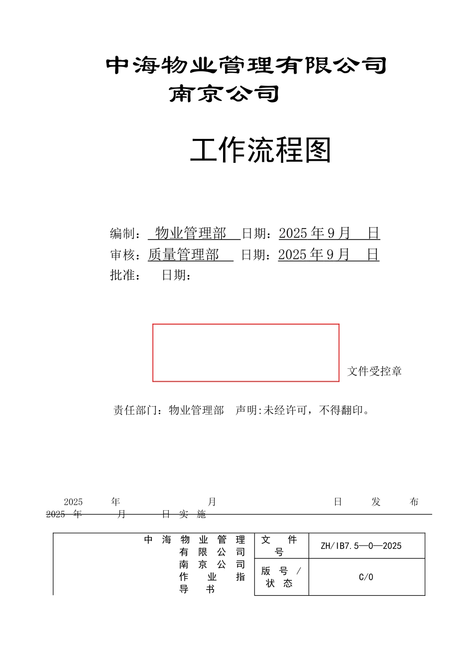 全套南京中海物业管理公司工作流程图_第3页