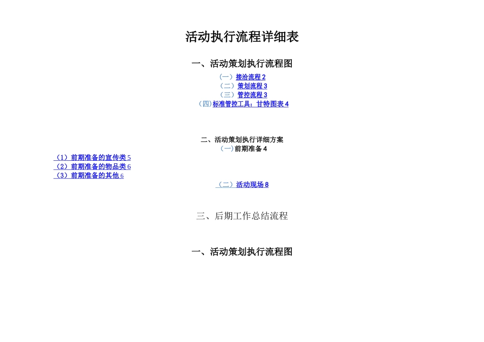全套完整的详细活动策划执行方案_第1页
