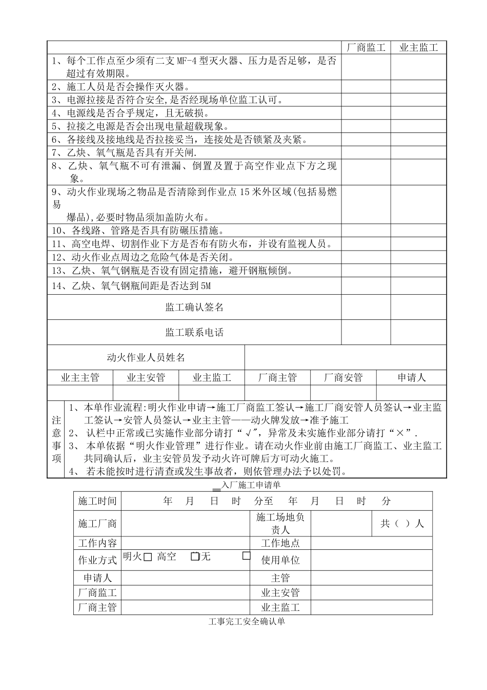 全套建设工地管理办法与表格_第2页