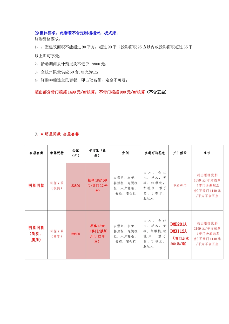 全屋定制套餐活动方案_第2页