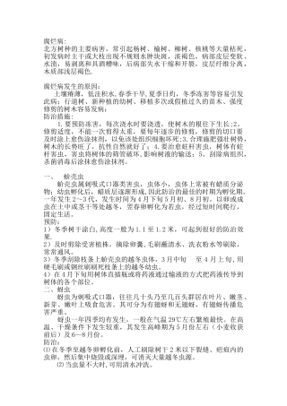 全年病虫害防治明细表