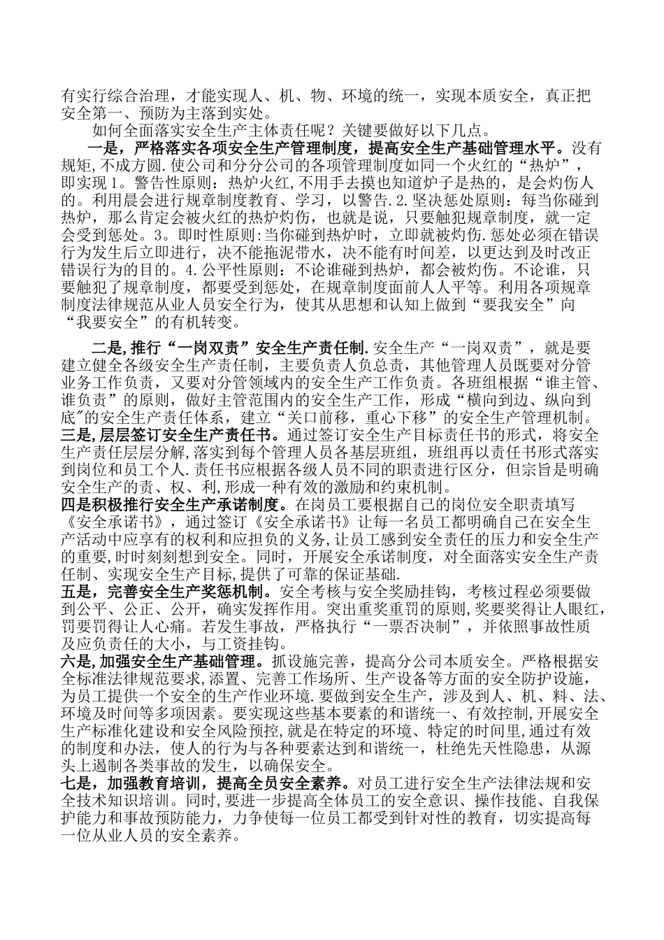 全面落实安全生产主体责任重要意义_第2页