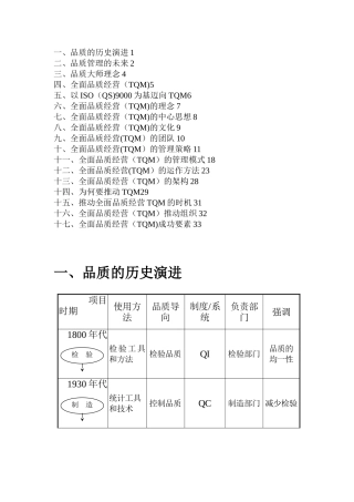 全面质量管理介绍
